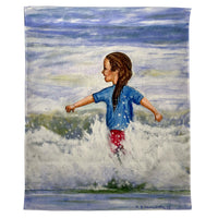 Girl in Surf Wall Hanging 24x30