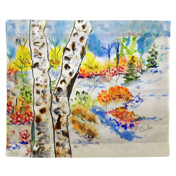 White Birch Outdoor Wall Hanging 24x30
