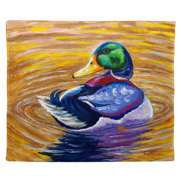 Duck Looking Outdoor Wall Hanging 24x30