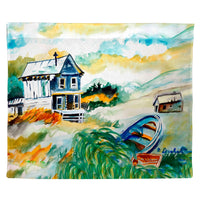 House & Boat Outdoor Wall Hanging 24x30