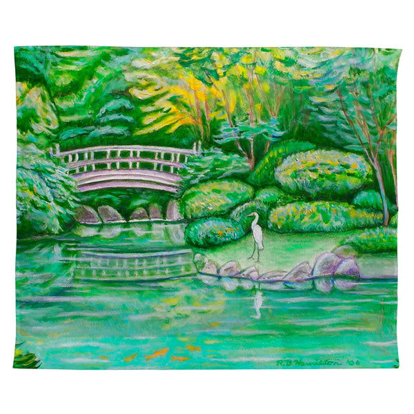 Japanese Garden Outdoor Wall Hanging 24x30