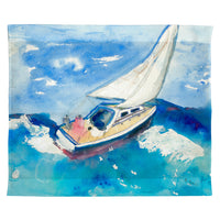 Betsy's Sailboat Outdoor Wall Hanging 24x30