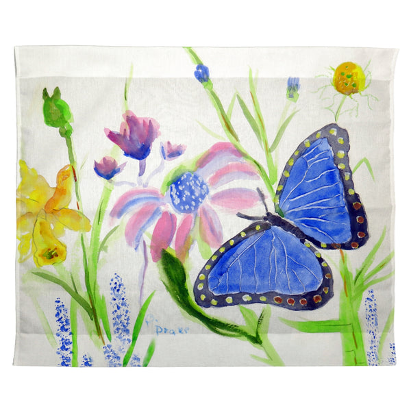 Betsy's Blue Morpho Outdoor Wall Hanging 24x30