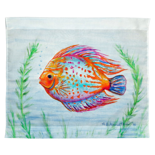 Orange Fish Outdoor Wall Hanging 24x30
