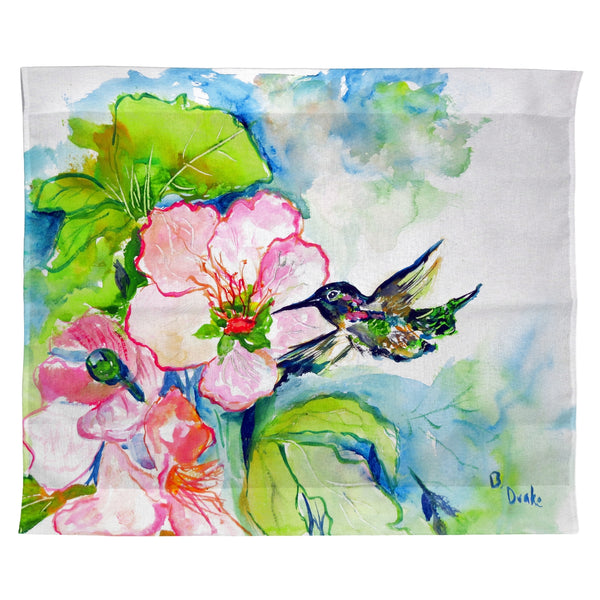 Hummingbird & Hibiscus Outdoor Wall Hanging 24x30