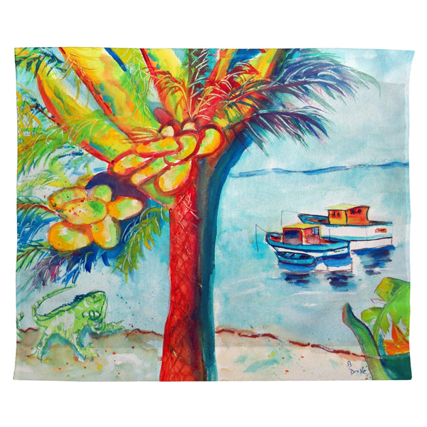 Cocoa Nuts & Boat Outdoor Wall Hanging 24x30