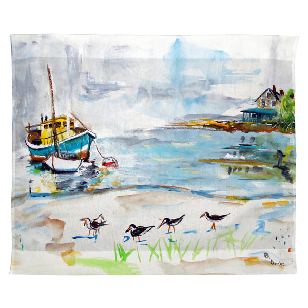 Boats & Sandpipers Outdoor Wall Hanging 24x30