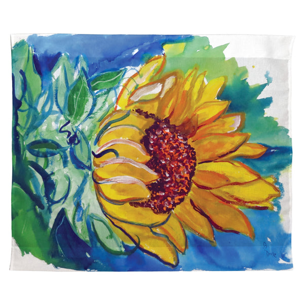 Windy SunFlower Outdoor Wall Hanging 24x30