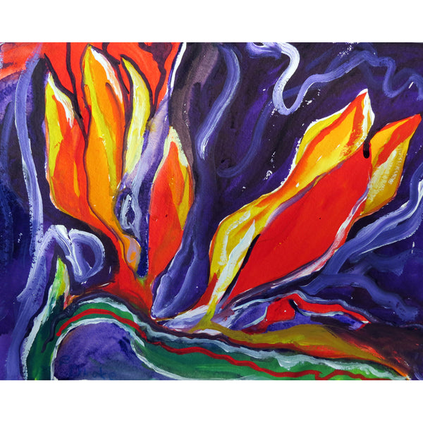 Purple Paradise Outdoor Wall Hanging 24x30