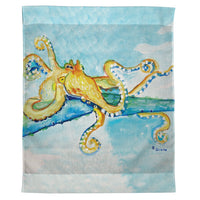 Gold Octopus Outdoor Wall Hanging 24x30