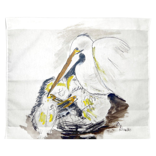 Egret & Chicks Wall Hanging 24x30