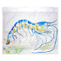 Blue Shrimp Wall Hanging 24x30