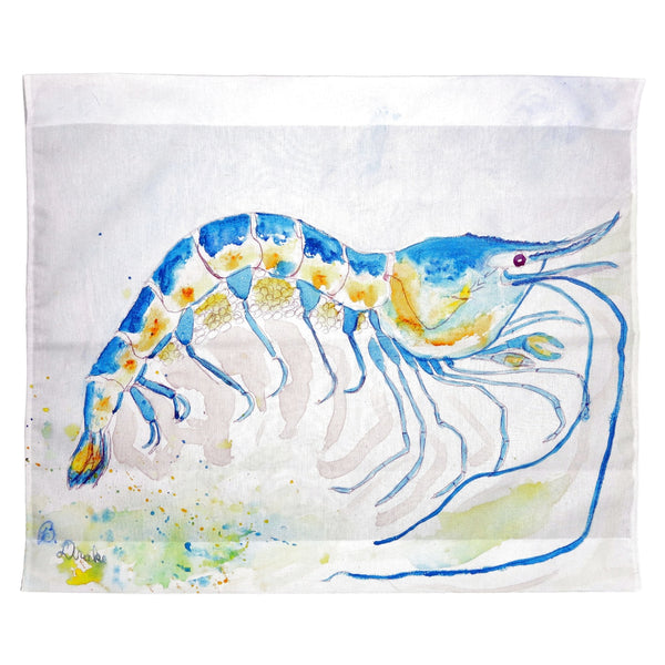 Blue Shrimp Wall Hanging 24x30