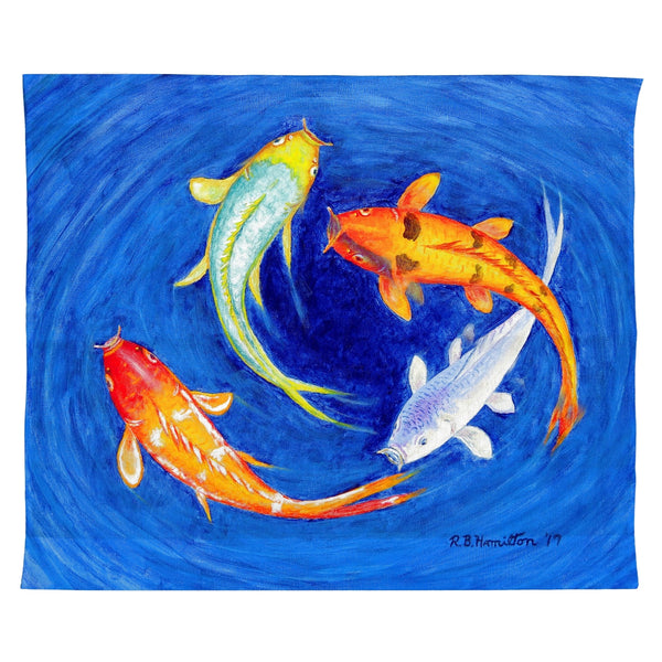 Swirling Koi Wall Hanging 24x30