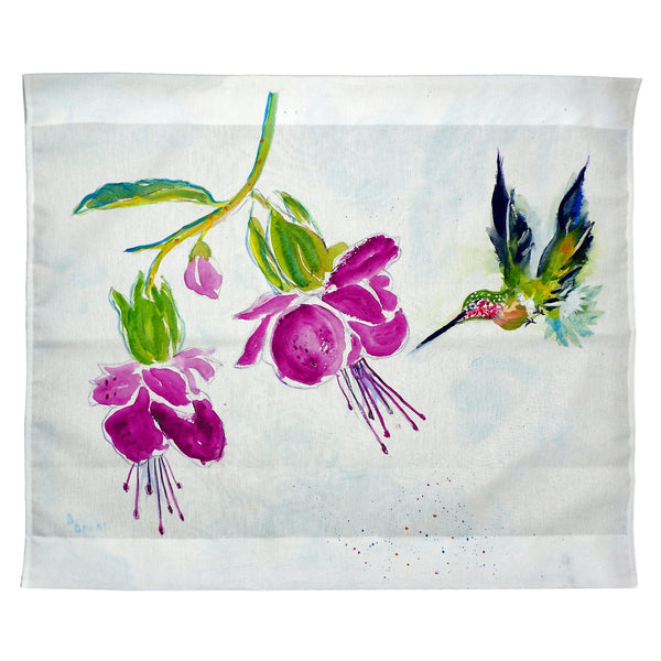 Purple Hummingbird Outdoor Wall Hanging 24x30