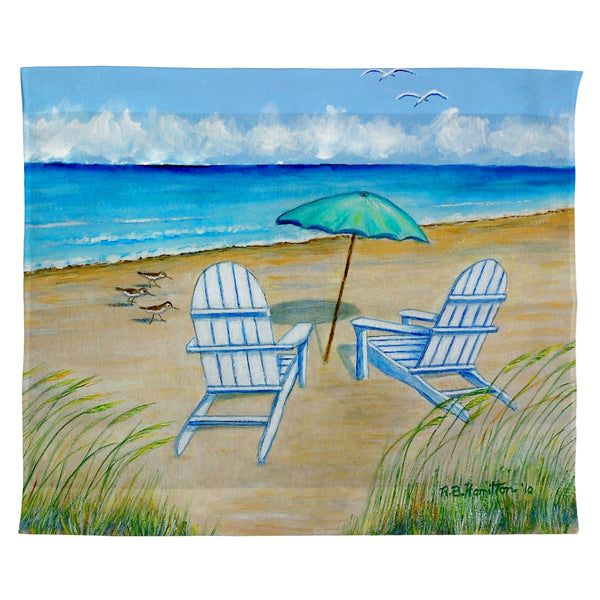 Adirondack Chairs Outdoor Wall Hanging 24x30