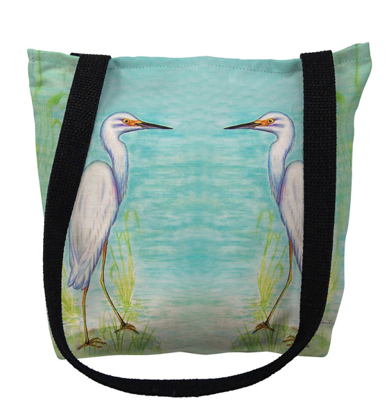 Snowy Egret Tote Bag