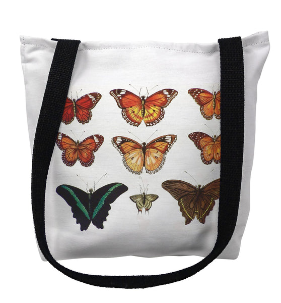 Orange Butterflies Tote Bag