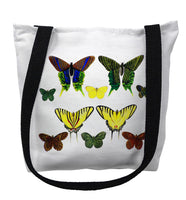 Green Butterflies Tote Bag