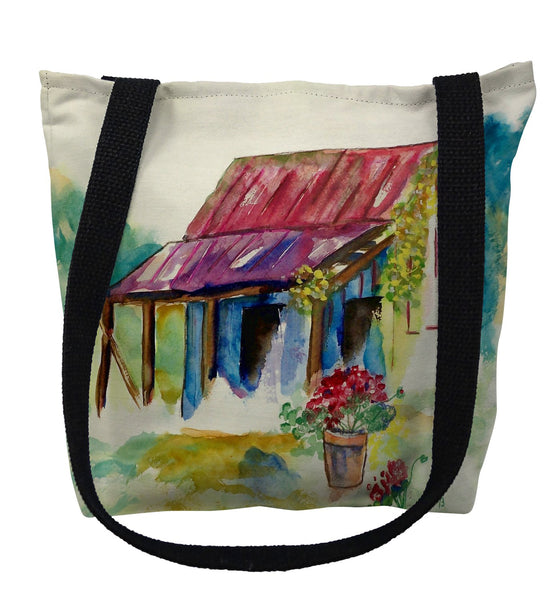 Barn & Geranium Tote Bag