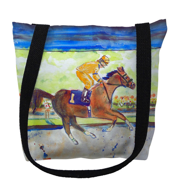 Racing Horse Gold Tote Bag