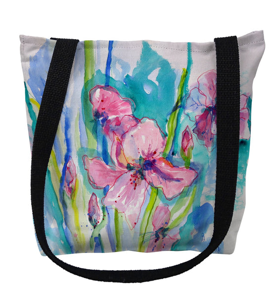 Pink Iris Tote Bag