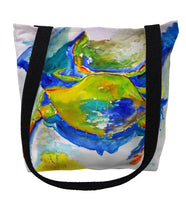 Blue & Yellow Crab Tote Bag