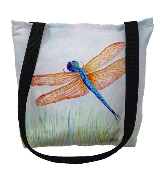 Amber & Blue Dragonfly Tote Bag