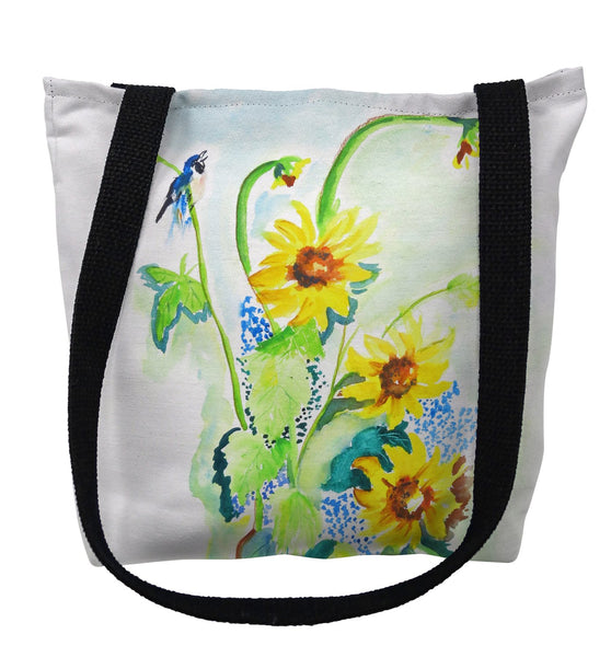 Sunflower & Bird Tote Bag