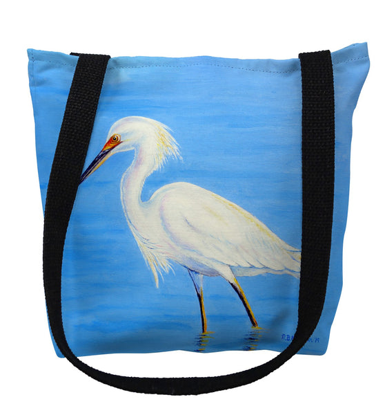 Stalking Snowy Egret Tote Bag