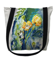 Frog & Flowers Tote Bag