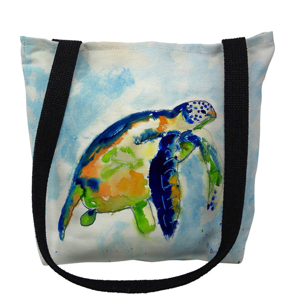 Blue Sea Turtle Tote Bag