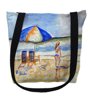 Beach Chairs & Girl Tote Bag