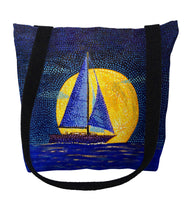 Moonrise Sailboat Tote Bag