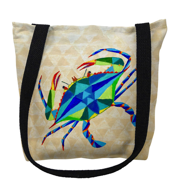 Geometric Crab Tote Bag