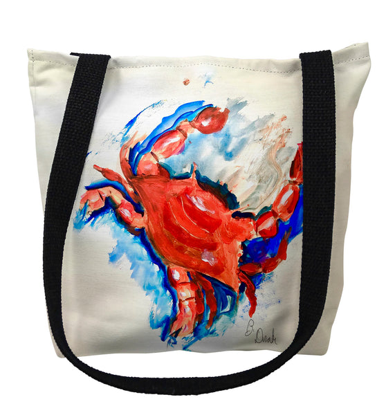 Betsy's Red Crab Tote Bag