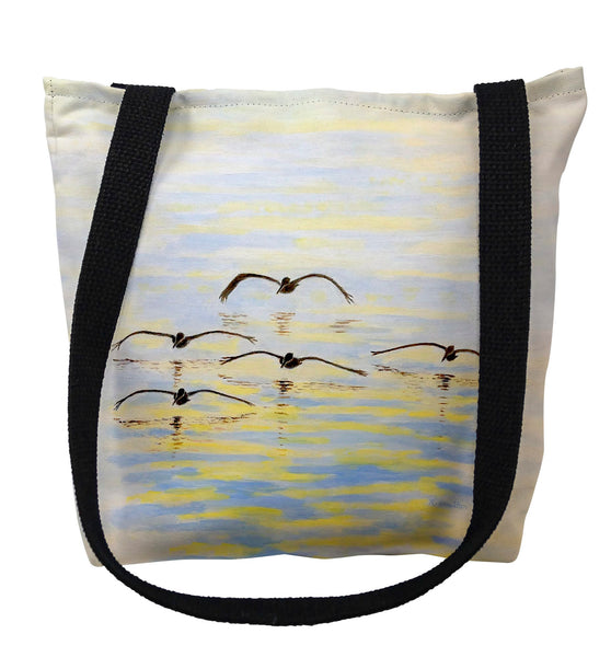 Cruising Pelicans Tote Bag