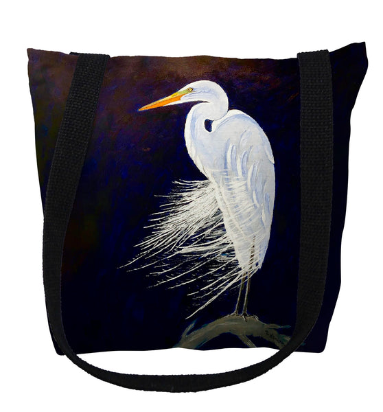Egret Feathers Tote Bag