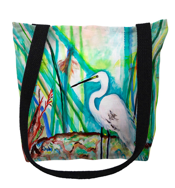 Egret in Marsh Tote Bag