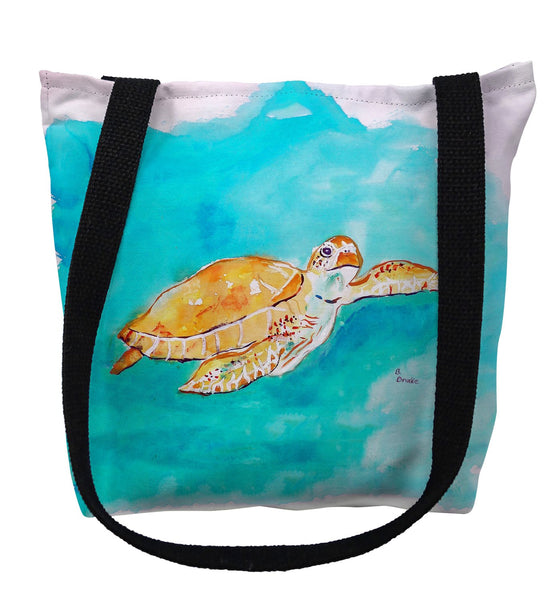 Brown Sea Turtle Tote Bag