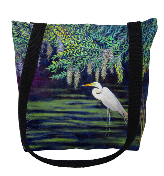 Egret Lagoon Tote Bag